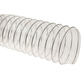 Прозрачный полиуретановый шланг, длина 10м, диаметр 100мм, стенка 0,5мм JET WP-100-10